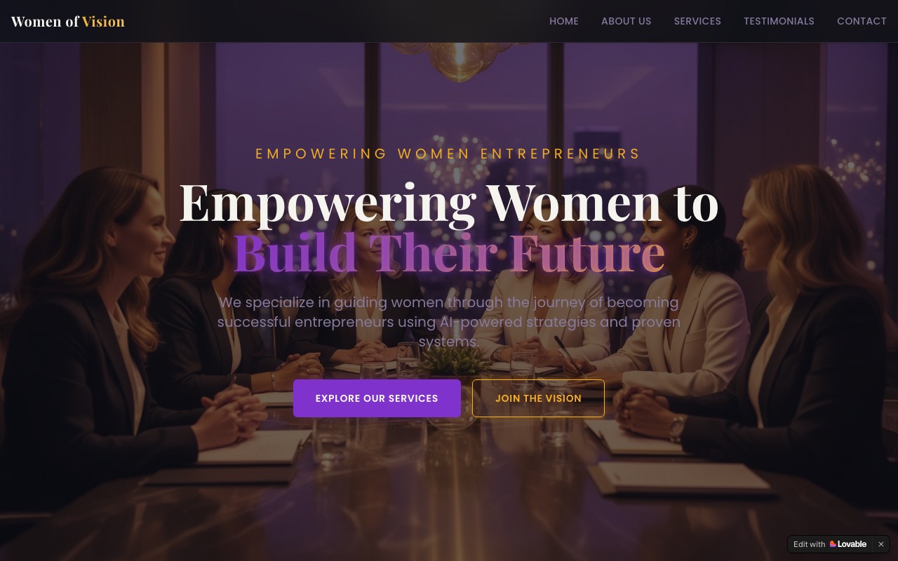 Women of Vision website