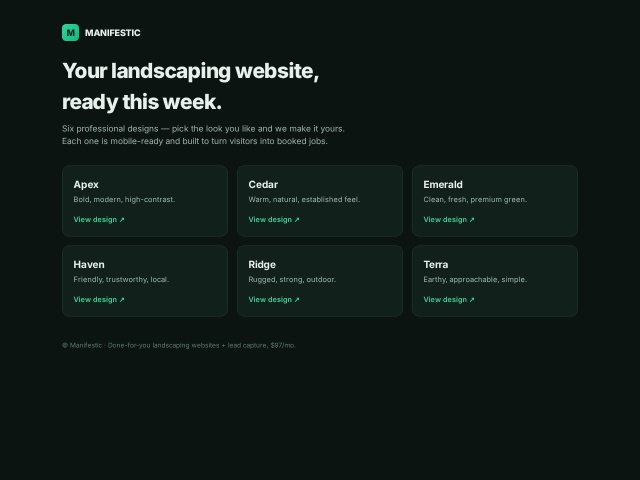 Green Cut Landscaping website