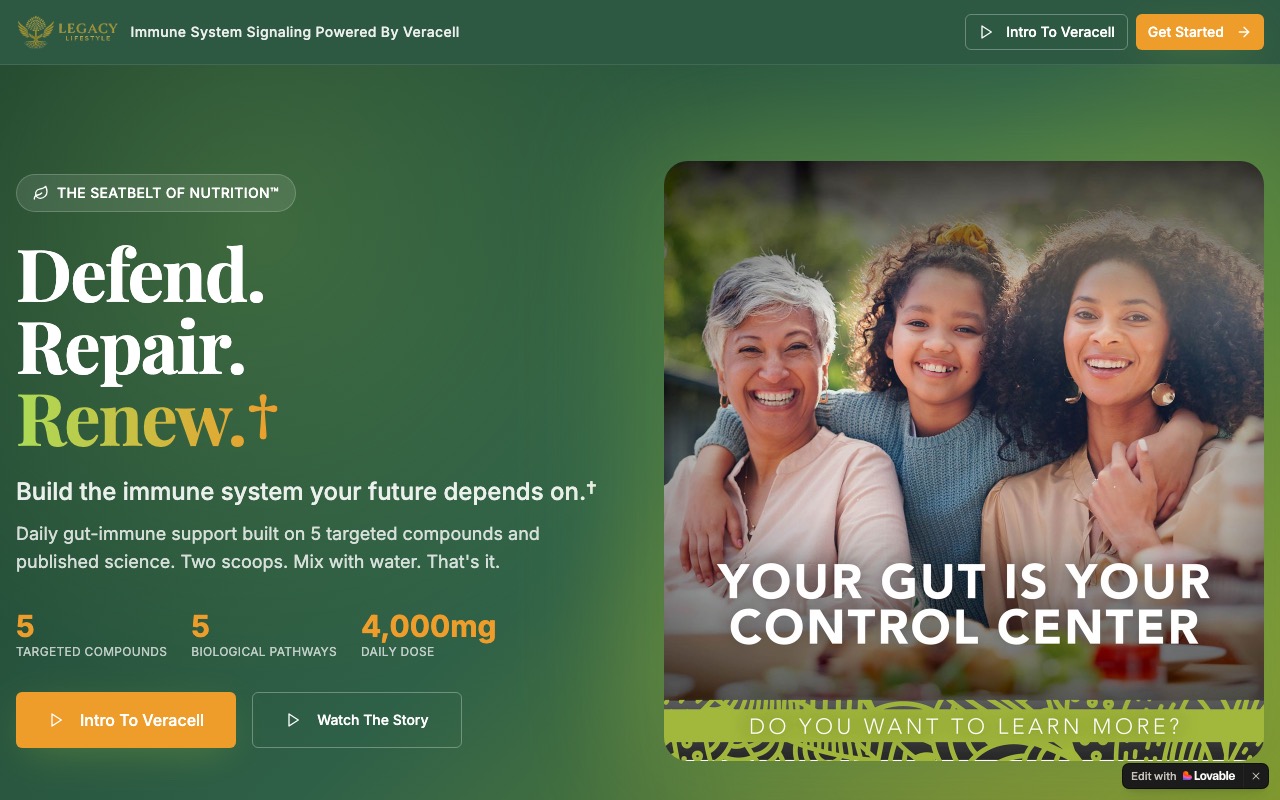 Veracell website
